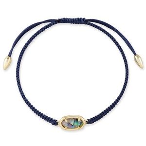 Grayson Navy Friendship Bracelet In Nude Abalone